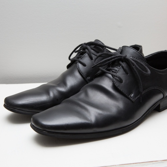 perry ellis black dress shoes
